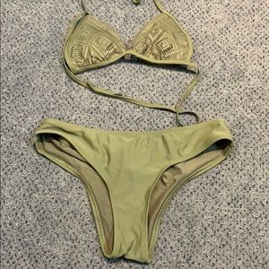 Army green bikini